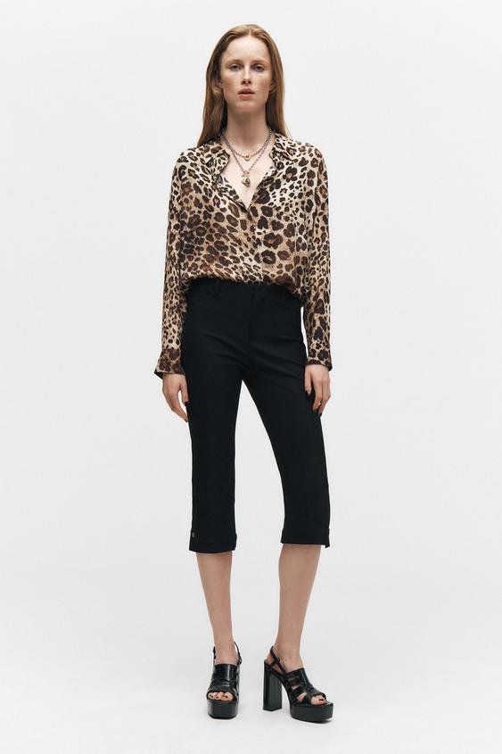 ZW COLLECTION ANIMAL PRINT SHIRT - Leopard | ZARA United States