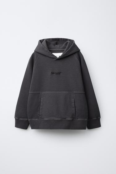 ENSEMBLE SWEAT-SHIRT ET PANTALON DE JOGGING INTERLOCK - Gris anthracite de Zara - Image 1