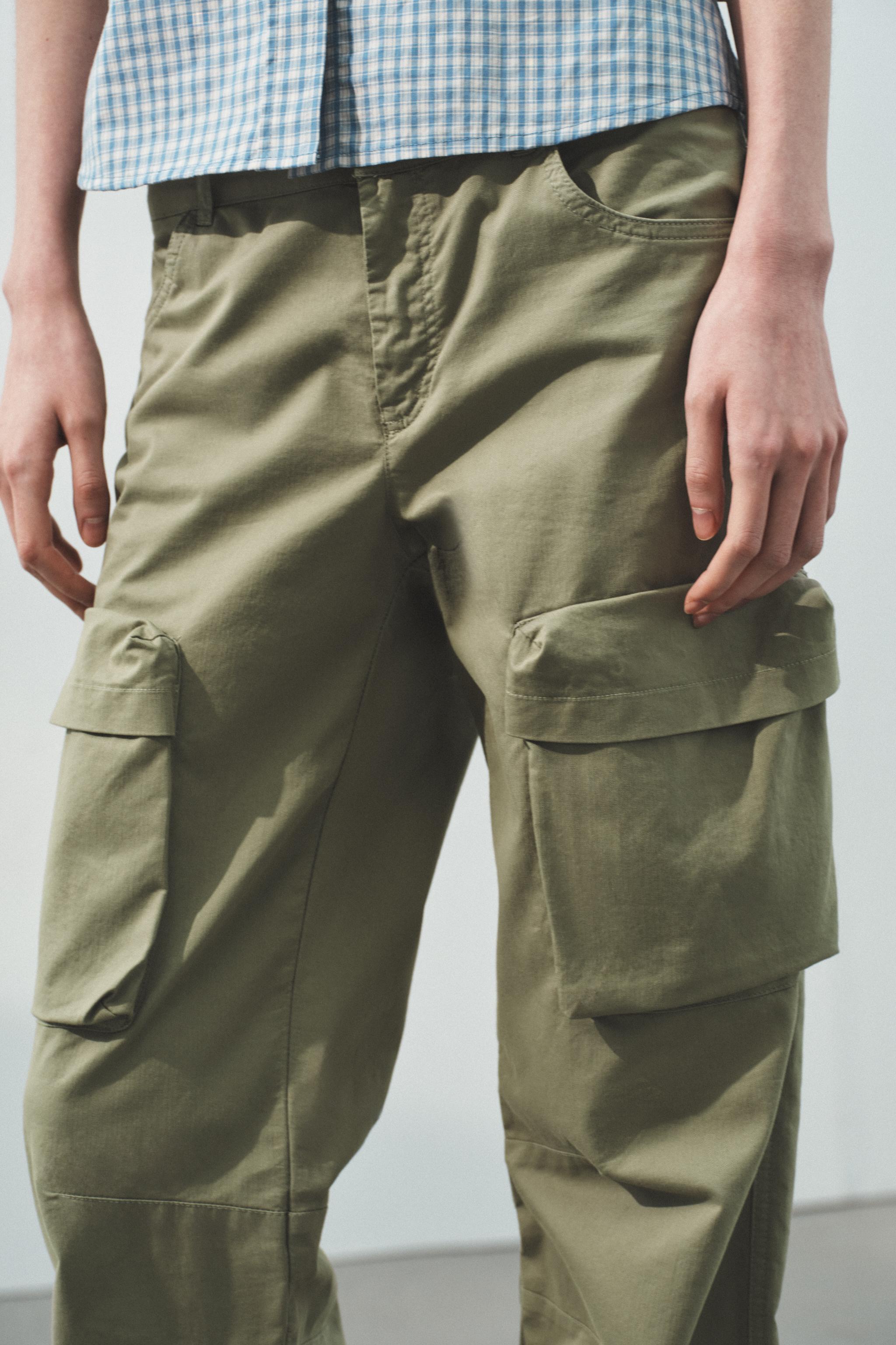STRAIGHT-LEG CARGO TROUSERS