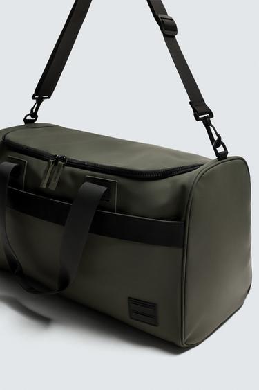RUBBERISED TRAVEL BAG - Khaki Green by Zara - Image 4