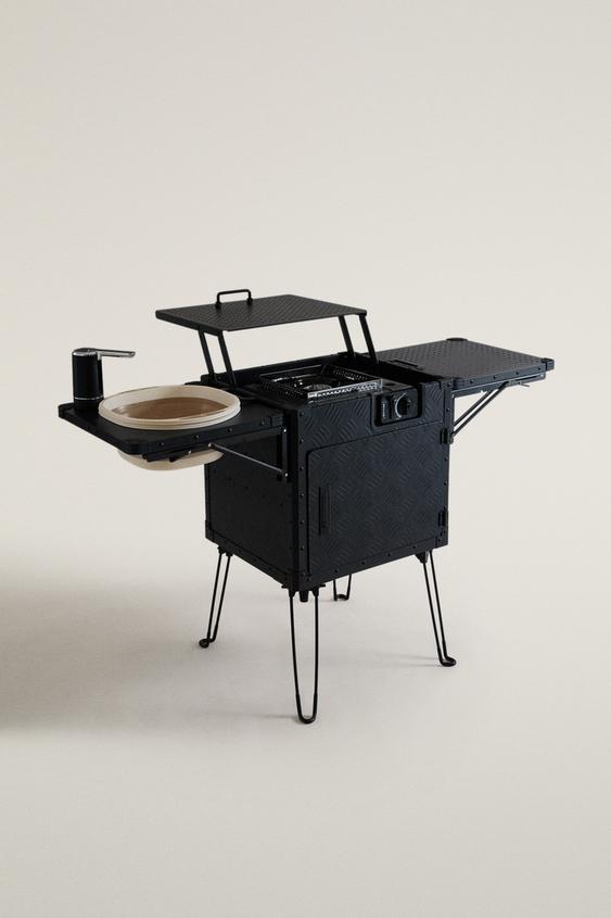 Zara FOLDABLE CAMPING KITCHEN - Black - Image 0