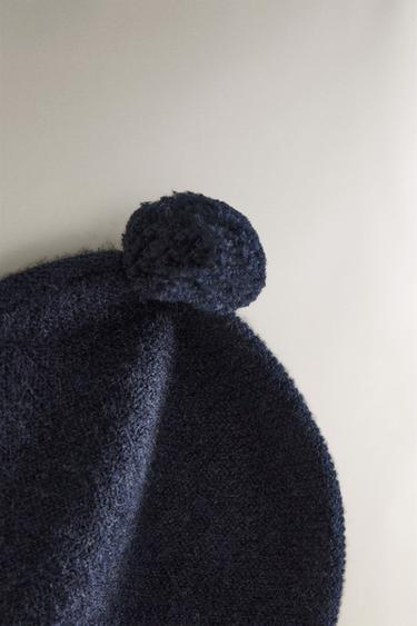 BONNET BÉBÉ CACHEMIRE - Bleu marine de Zara - Image 2