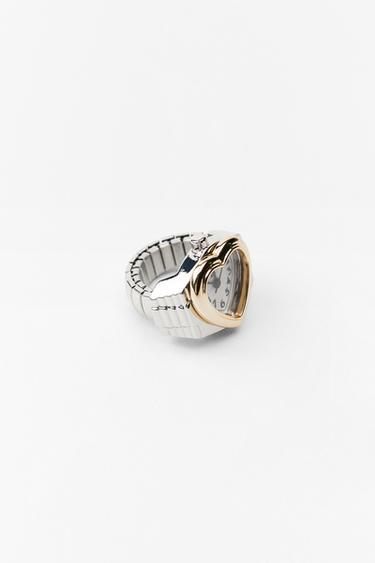 PACK OF 2 WATCH RINGS - Silver by Zara - Image 4