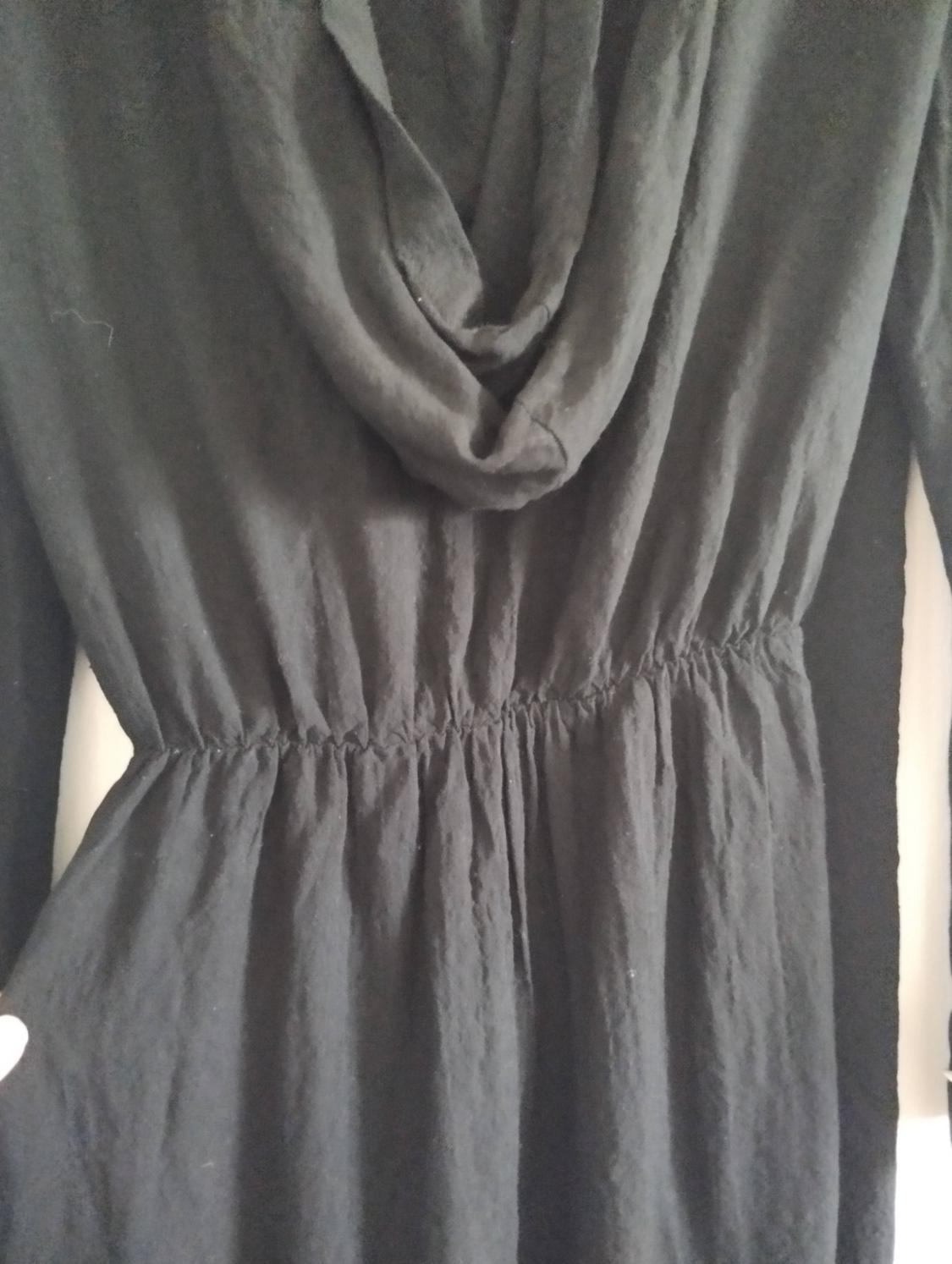 TEXTURED DRESS WITH HOOD - Image 2