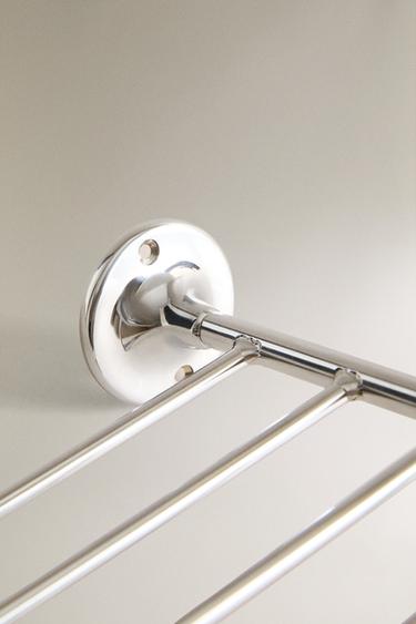 SILVER METAL BATHROOM SHELF - Silver by Zara - Image 3
