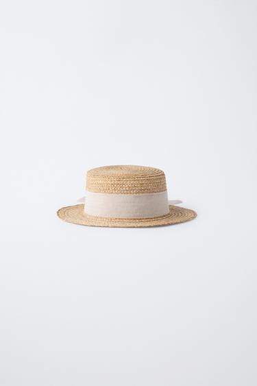 SOMBRERO CANOTIER LAZO - Caramelo de Zara