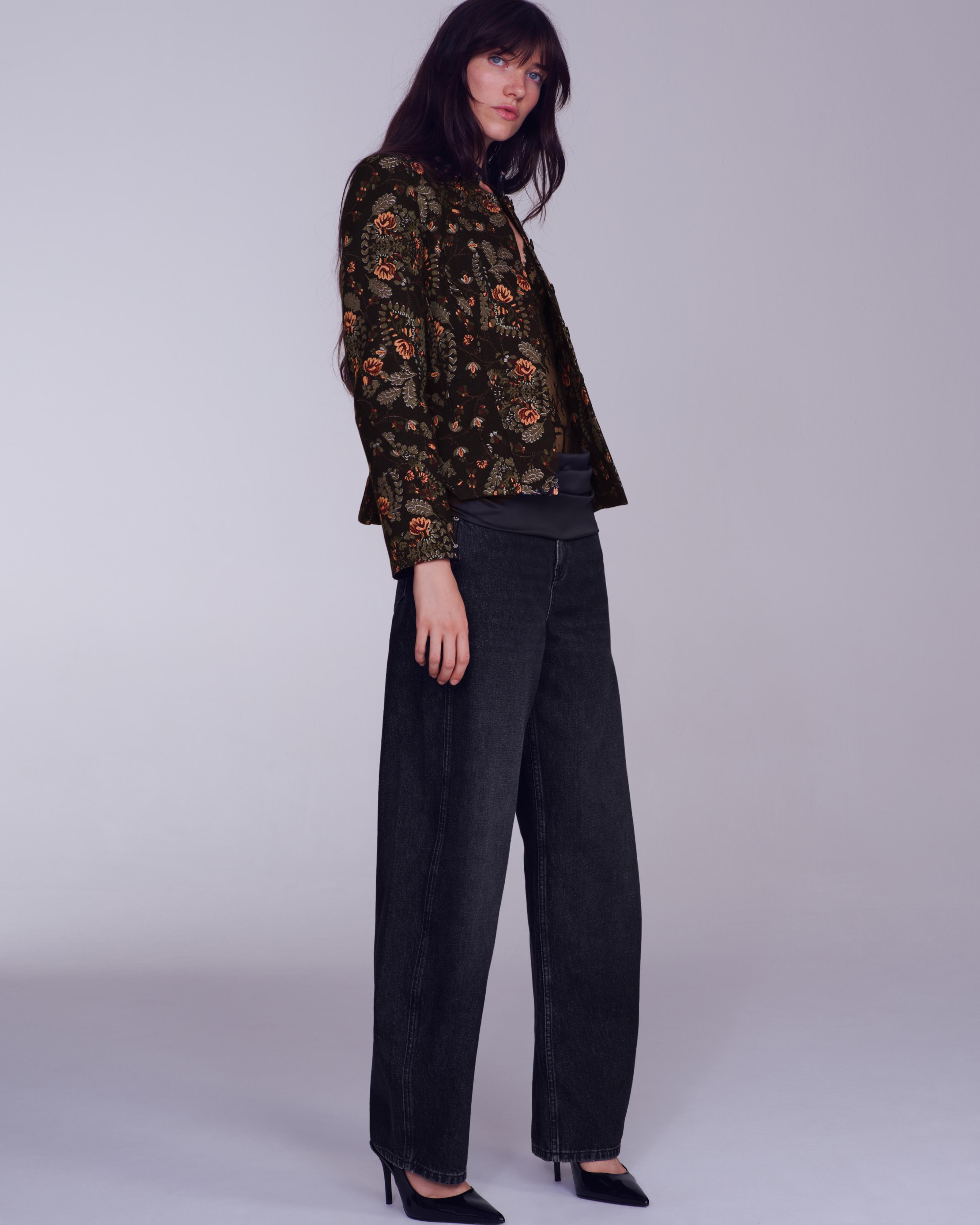 ZW COLLECTION PEPLUM JACKET — Black