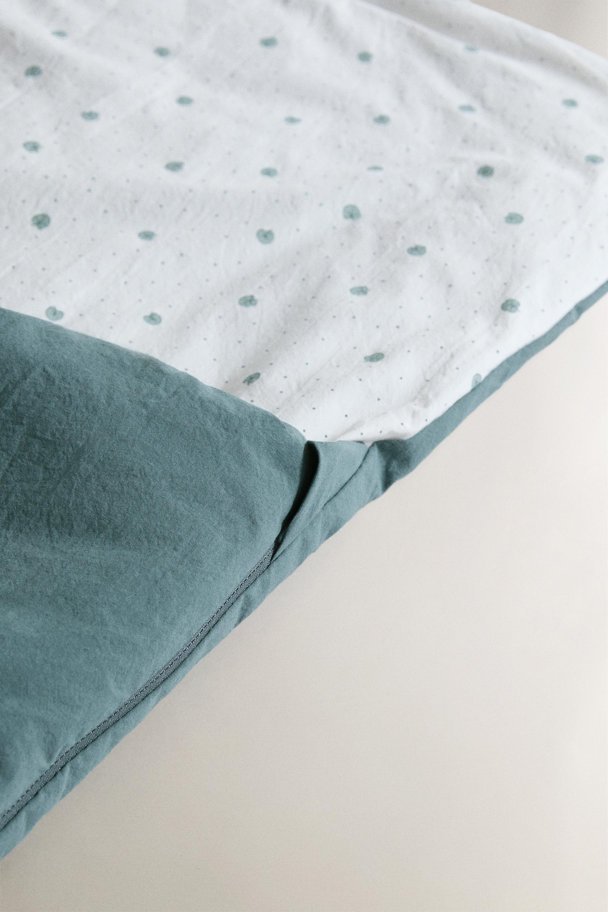 Zara COTTON LEAF CARRYCOT BABY WRAP — фото 5