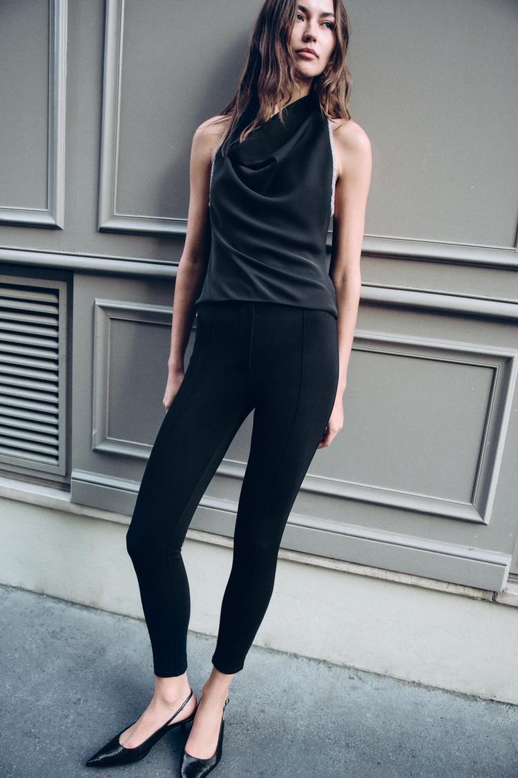 BEADED HALTER TOP