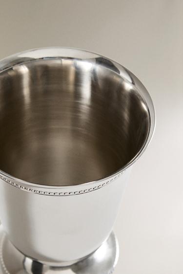 VASE COUPE ACIER DROIT PETIT - Argent de Zara - Image 2