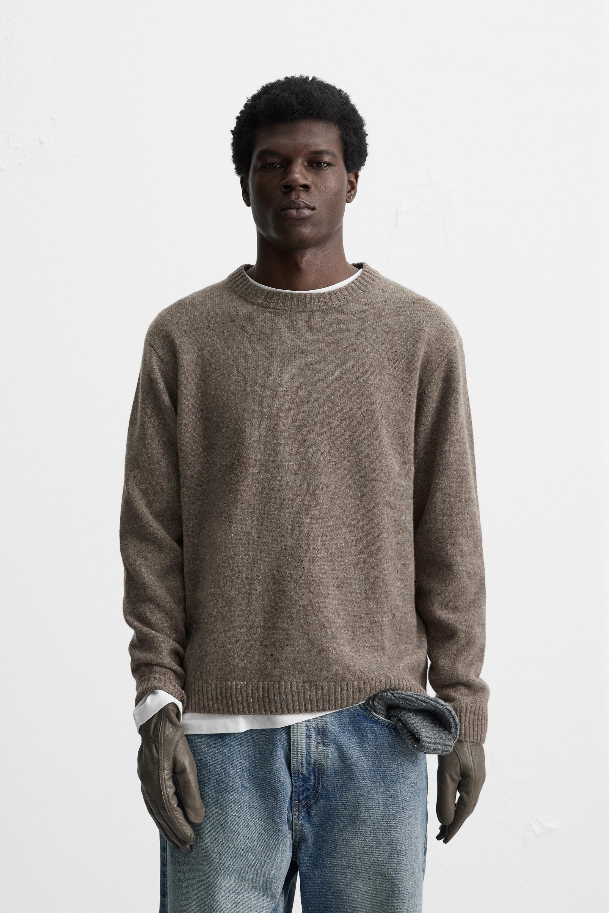 Loose knit jumper mens best sale