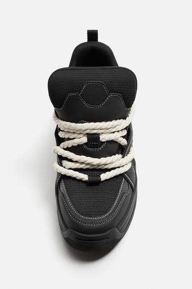 ROPE SKATE TRAINERS - Black by Zara - Image 2