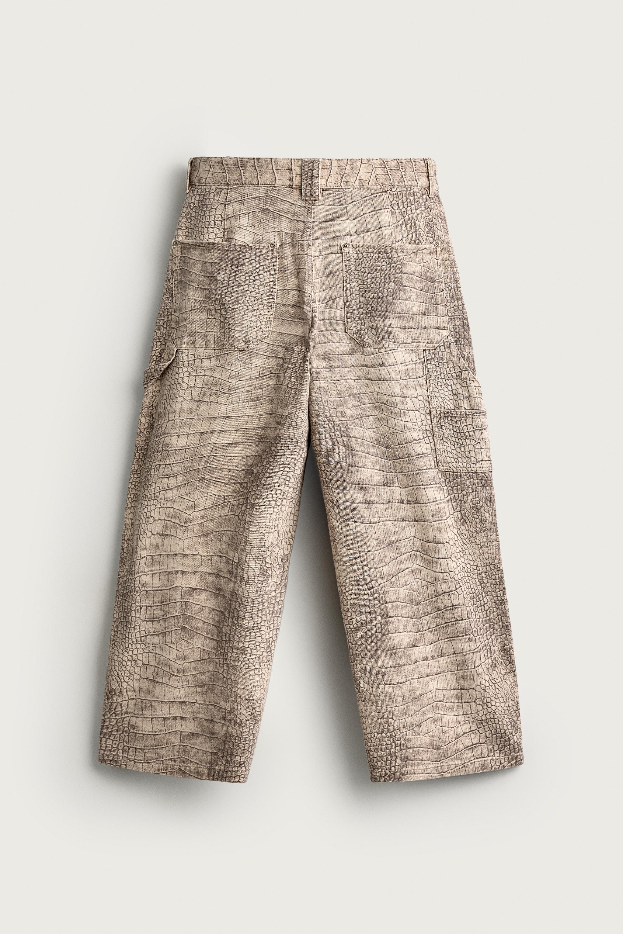 ANIMAL PRINT RELAXED FIT PANTS