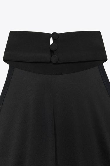 HALTER CAMISOLE TOP - Black by Zara - Image 8