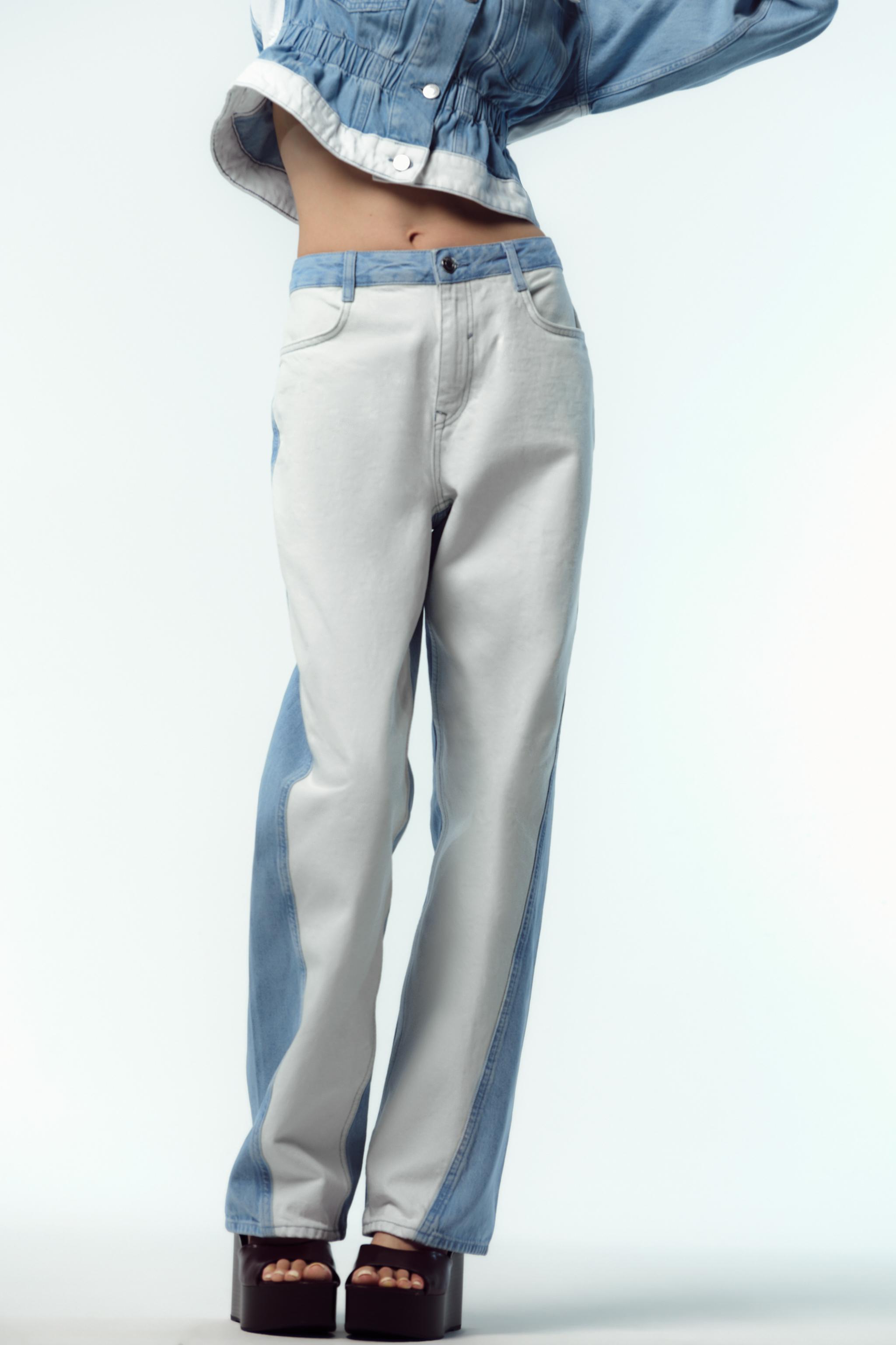 JEAN DROIT TAILLE MOYENNE COMBINÉ Z1975