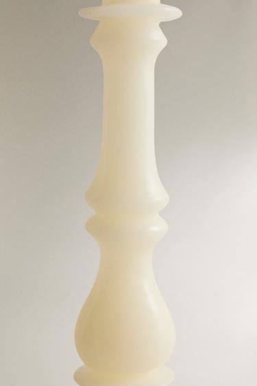 DECORATIVE CANDLE HOLDER CANDLE - White by Zara - Image 3