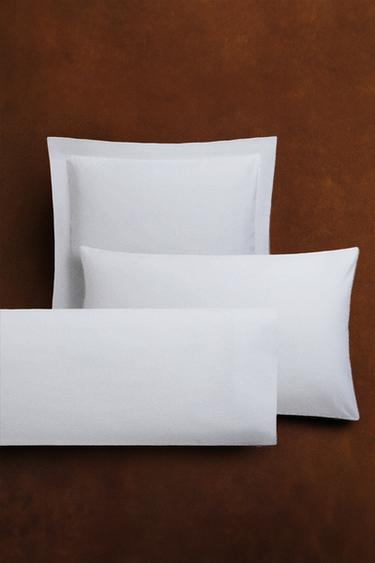 PERCALE PILLOWCASE (200 THREAD COUNT) - White by Zara - Image 6