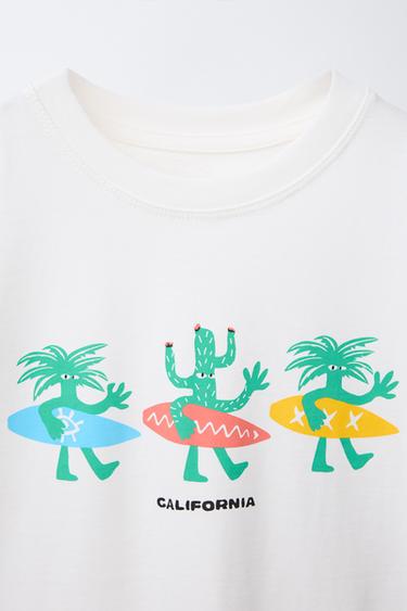 PRINTED T-SHIRT - White by Zara - Image 2