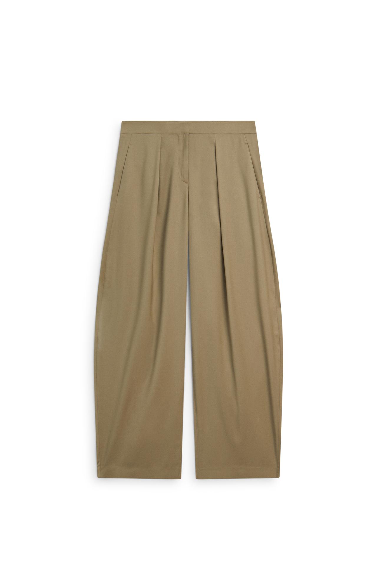 Barrel fit pleated pants - LIMITED EDITION — Sand