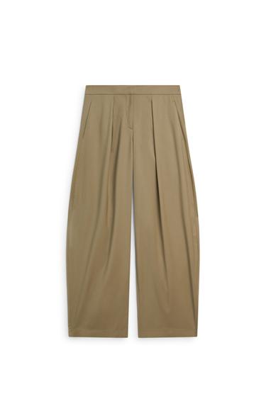 Barrel fit pleated pants - LIMITED EDITION — Sand 2