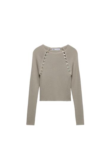 KNIT SWEATER WITH BUTTONS