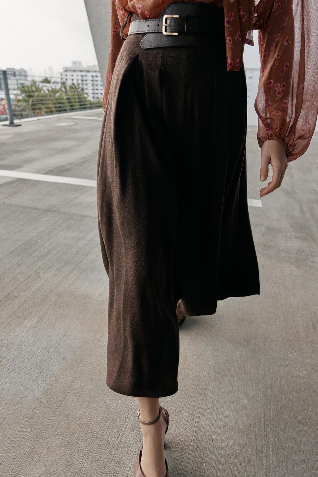 BELTED MIDI SKIRT - image 2