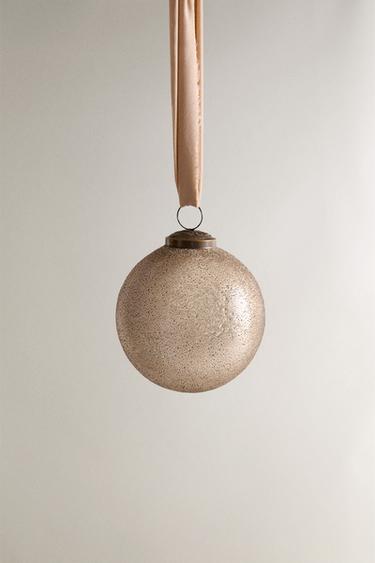 Zara AGED CHRISTMAS TREE BALL ORNAMENT - Rust - Image 0