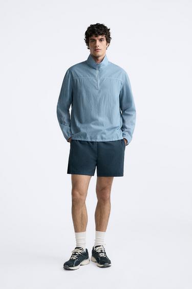 Zara KANGAROO TECHNICAL JACKET - Blue / Gray - Image 0