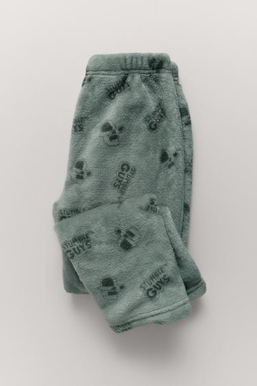 AGES 6-14 / STUMBLE GUYS™ © SCOPELY FLEECE PYJAMAS - Green by Zara