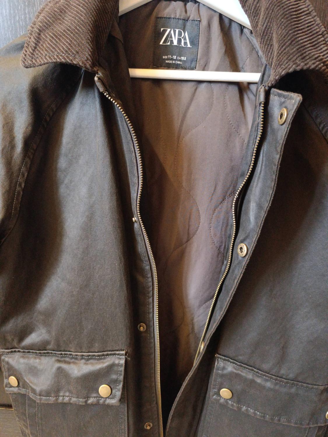 DETACHABLE HOODED WAXED JACKET - Image 6