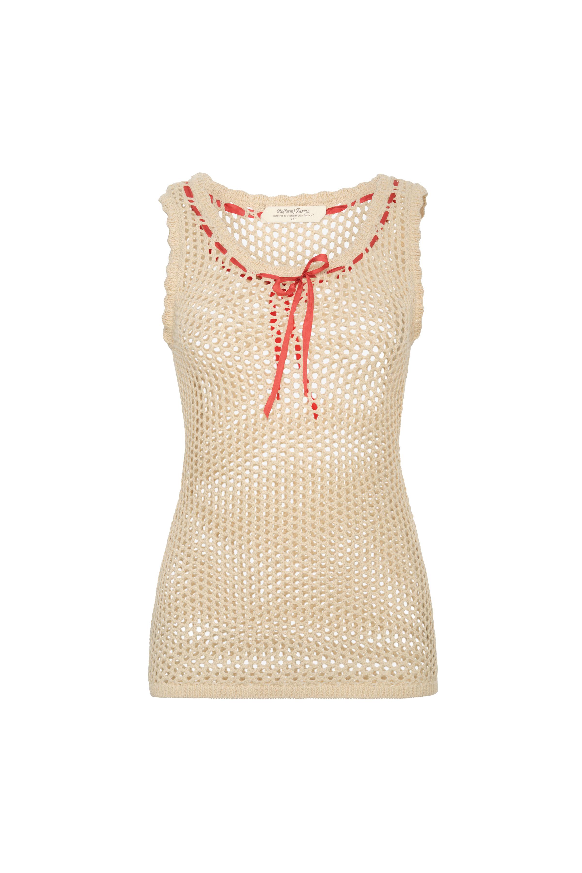 LIMITED EDITION BOW KNIT TANK TOP