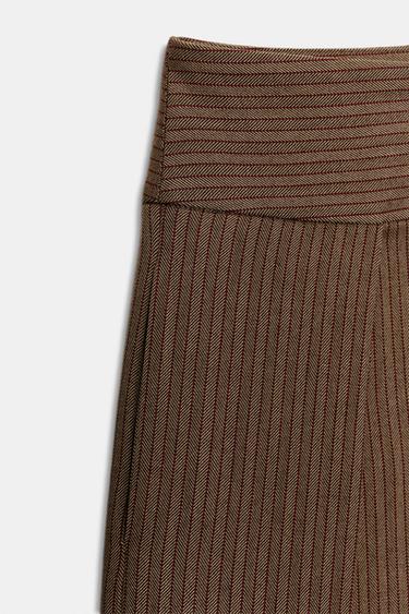 PANTALON BALLON À PLIS - Marron clair de Zara - Image 6