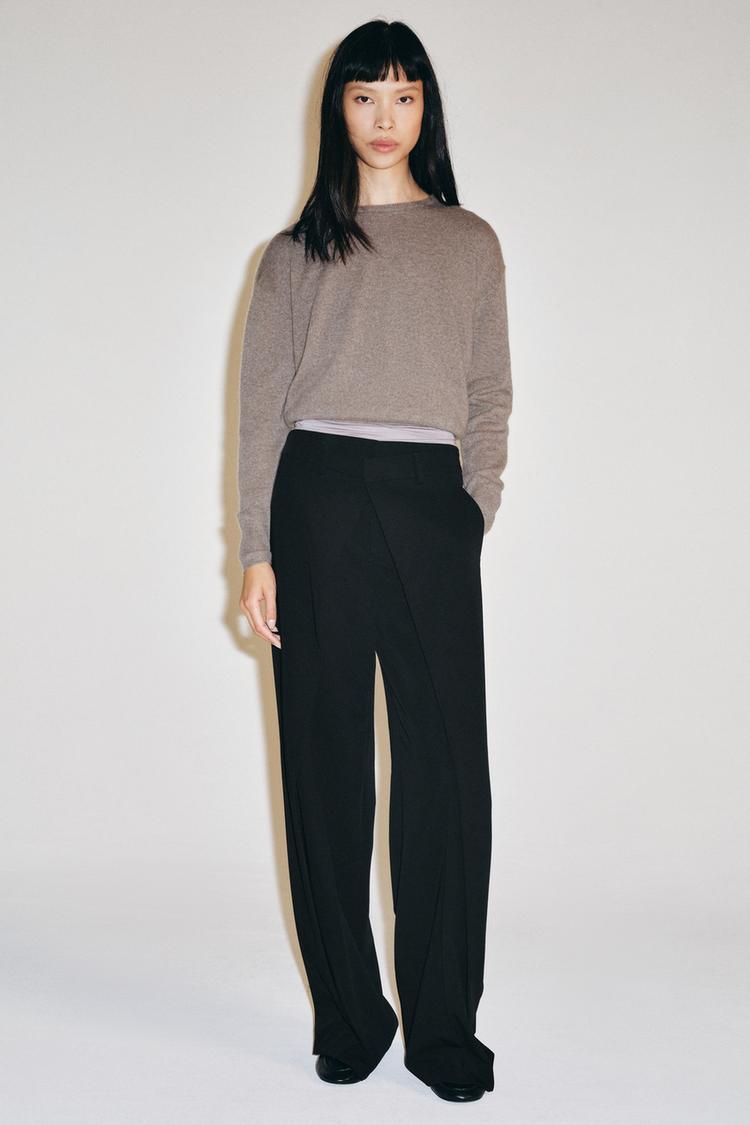 ZW COLLECTION TROUSERS WITH FRONT PLEATS