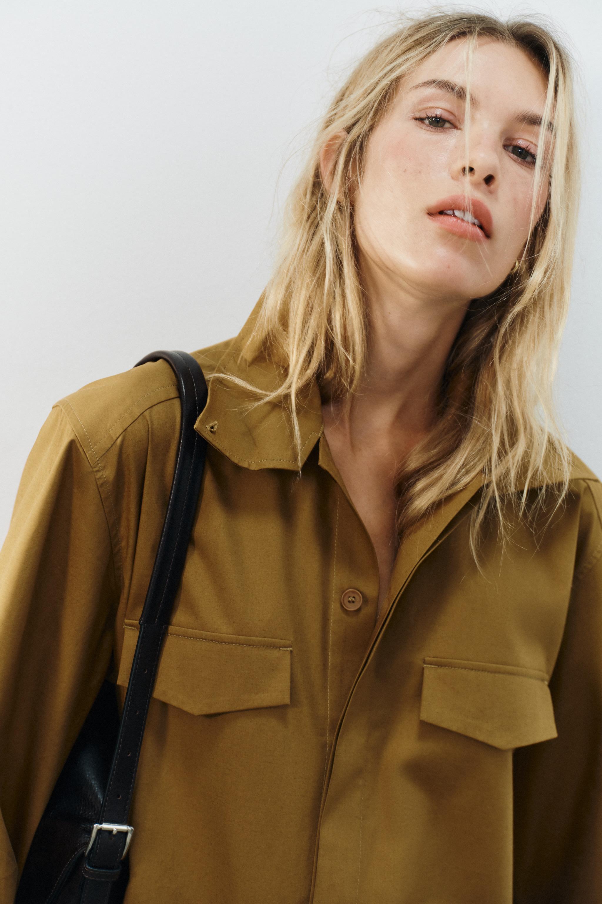 Женские платья Zara HIGH-NECK BELTED MINI DRESS — фото 5