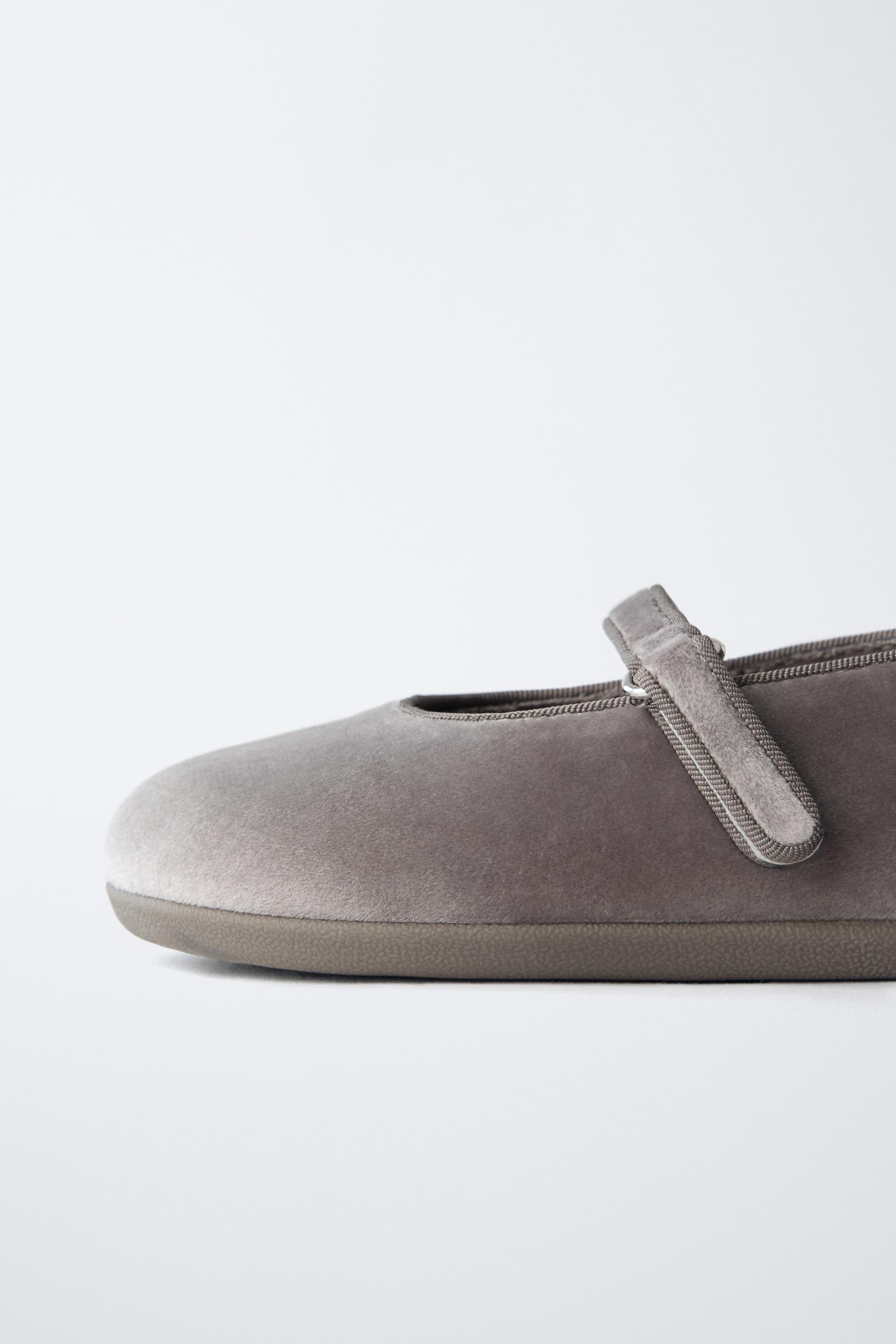Обувь Zara VELVET BAREFOOT FLATS — фото 5
