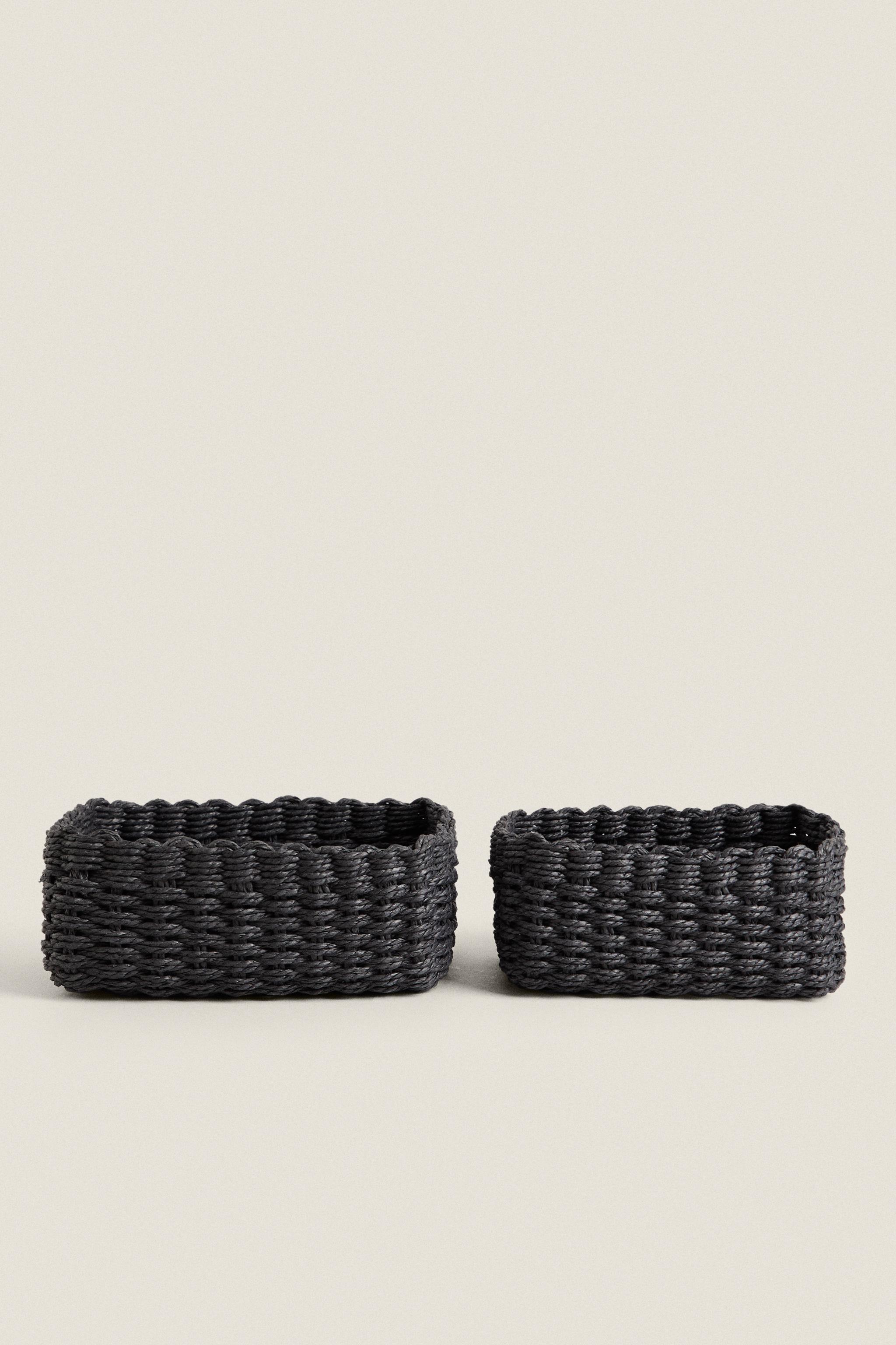 WOVEN PAPER BASKET