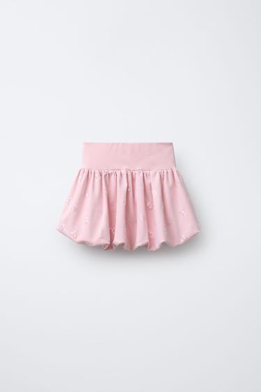 FALDA GLOBOS LENTEJUELAS - Rosa de Zara - Imagen 0