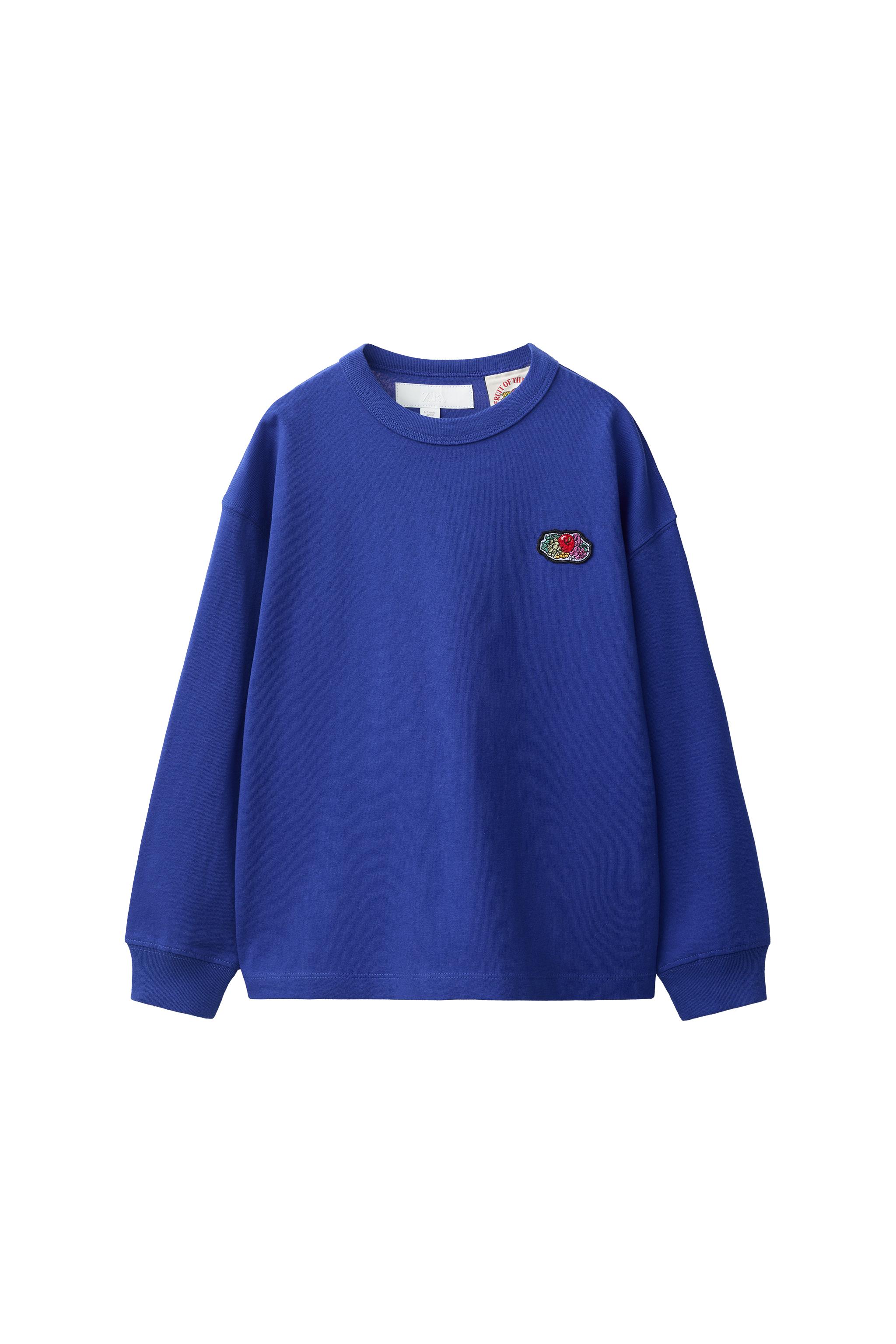 FRUIT OF THE LOOM EMBROIDERED T-SHIRT - White | ZARA United States