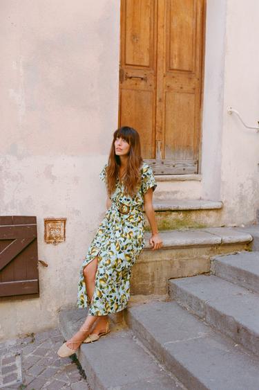 FRUIT PRINT MIDI DRESS - Multicoloured by Zara