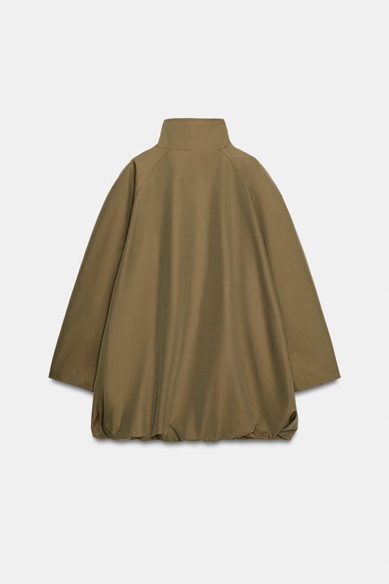 VESTE BALLON DÉPERLANTE COLLECTION ZW - Kaki de Zara - Image 8