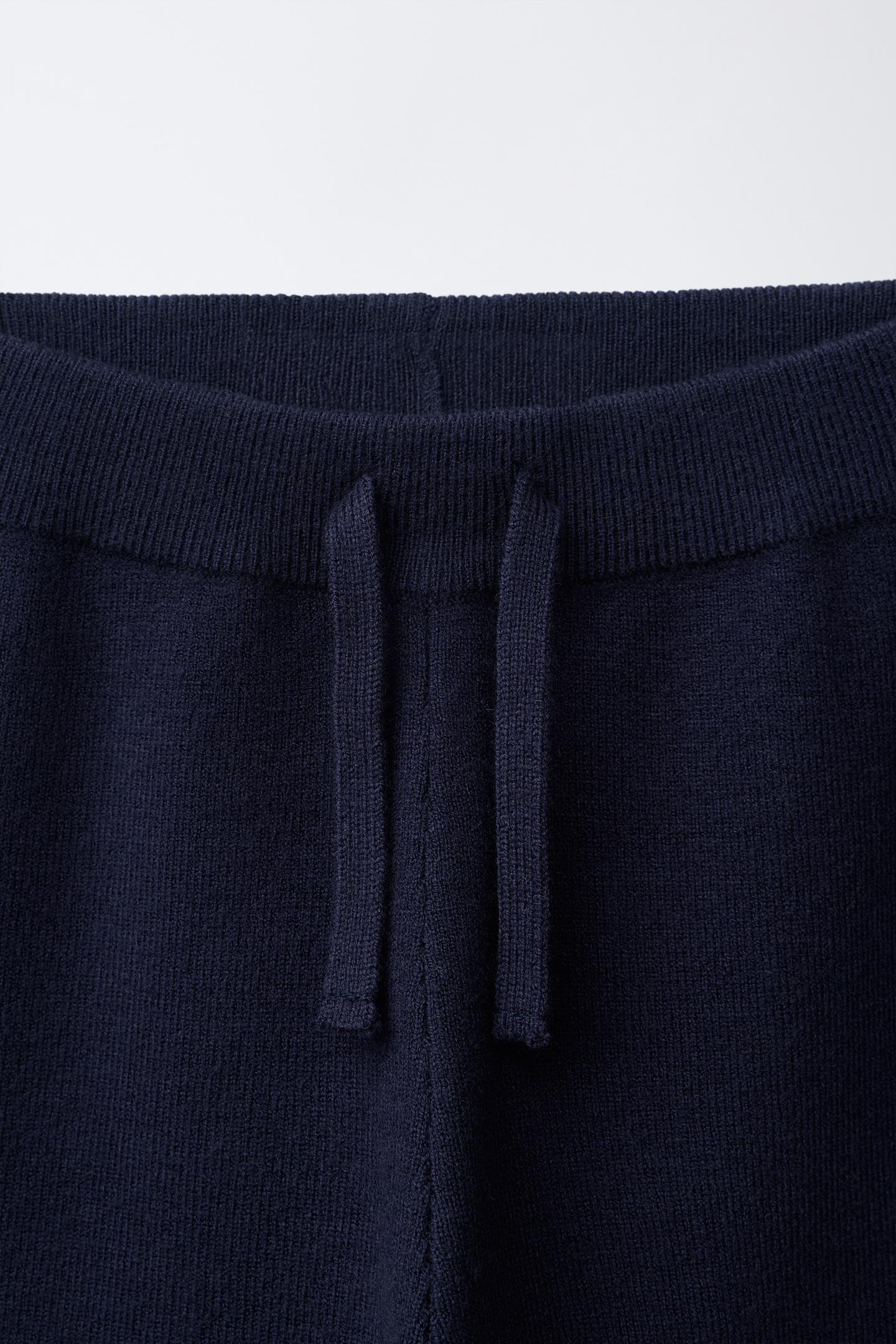 Детские брюки Zara Knit Jogger, цвет: Синий — фото 3