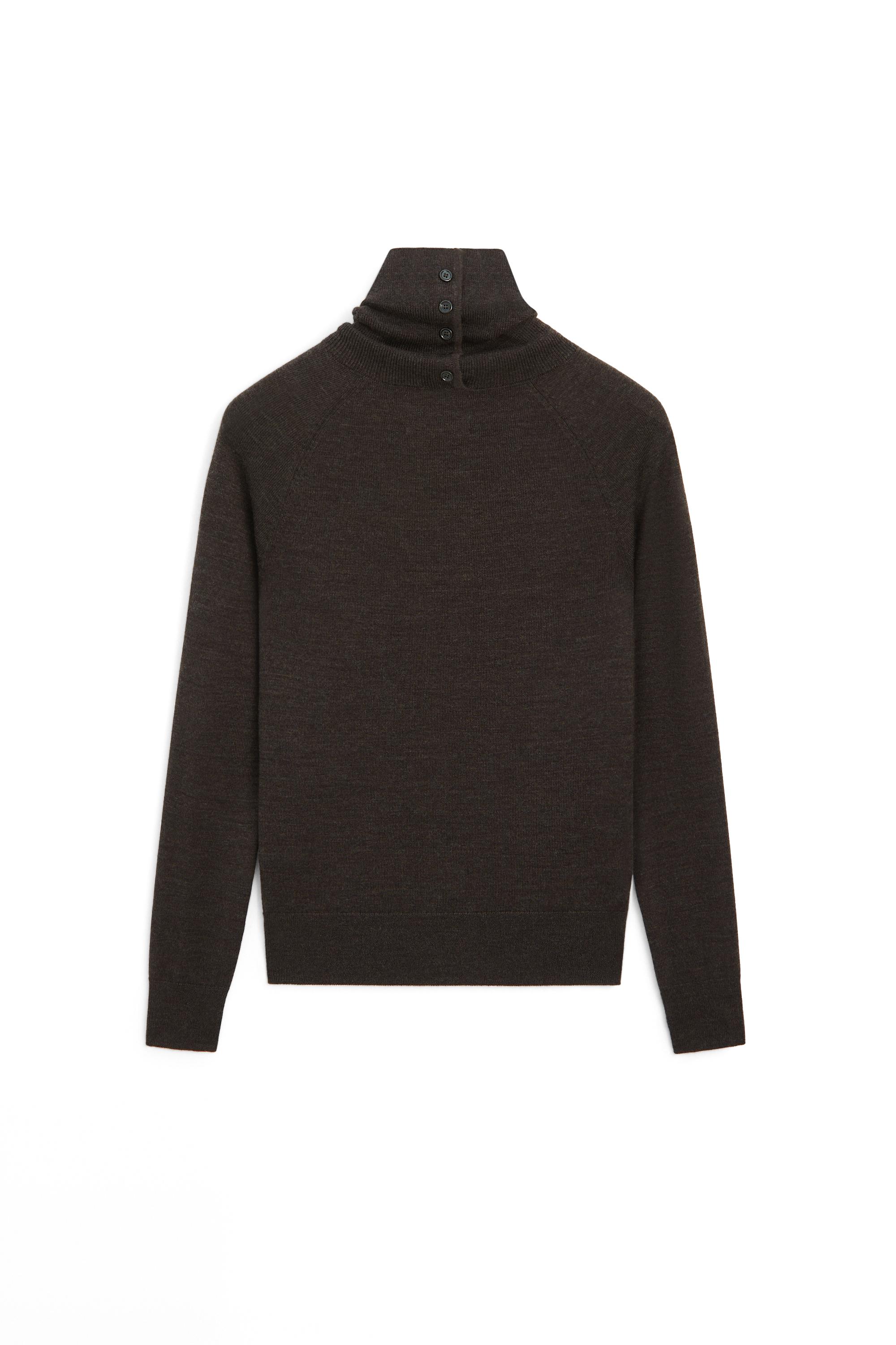 100% wool button-detail knit sweater - LIMITED EDITION