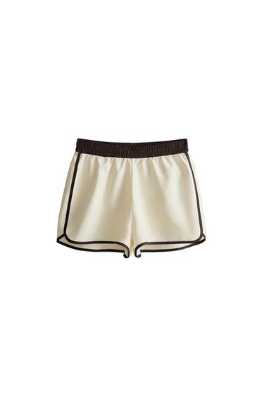 SPORTS SHORTS - Ecru by Zara