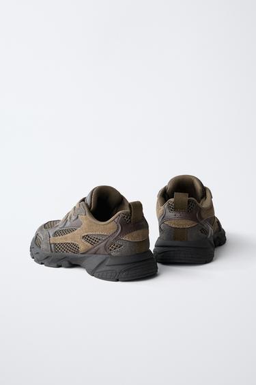 CHAUSSURES DE SPORT EN RÉSILLE - Marron de Zara - Image 5