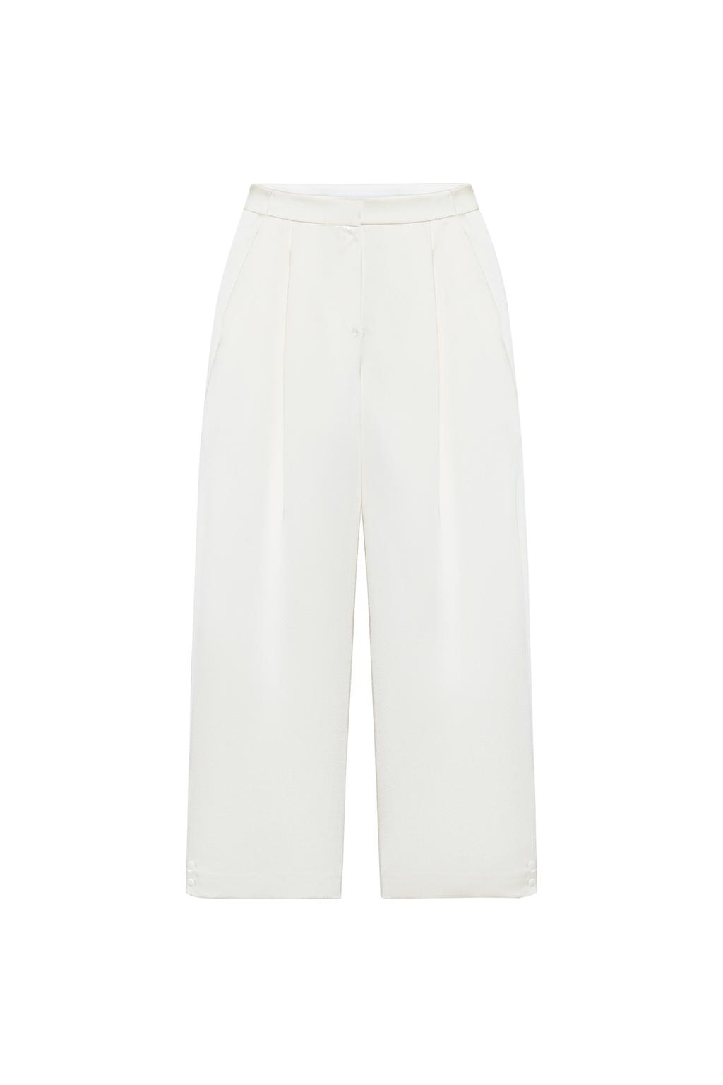 SATIN BARREL PANTS - image 3