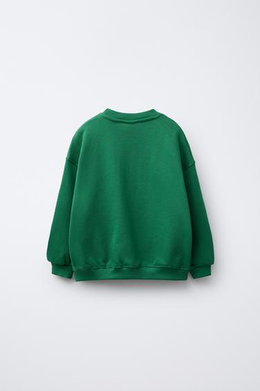 SWEAT À INSCRIPTION LONDON - Vert de Zara - Image 1