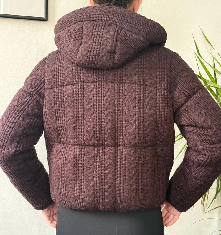 CABLE KNIT HOODED ANORAK - Image 3