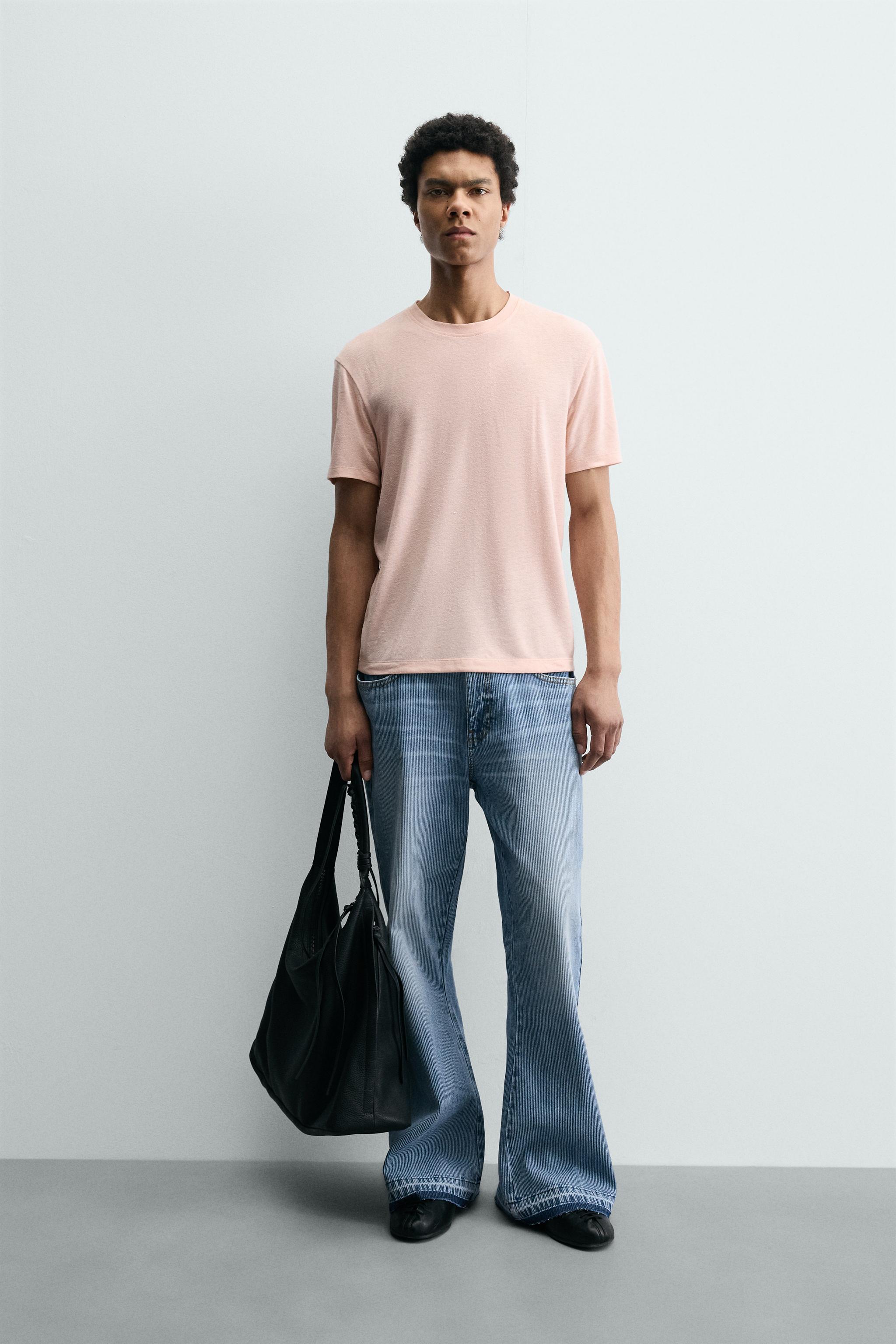 RELAXED FIT EMBROIDERED T-SHIRT SAMUEL DE SABOIA X ZARA - Pink