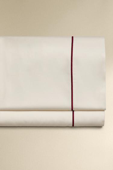 SÁBANA ENCIMERA SATÉN FESTÓN - Burdeos de Zara