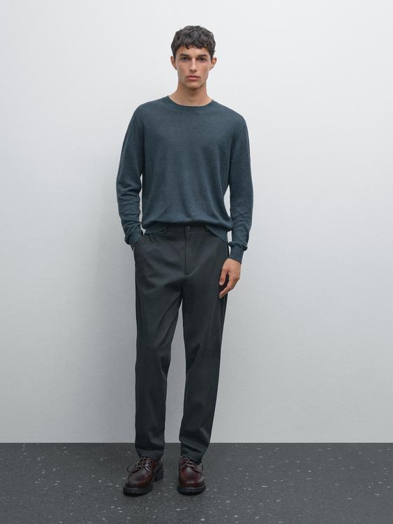 Cotton blend semi joggers